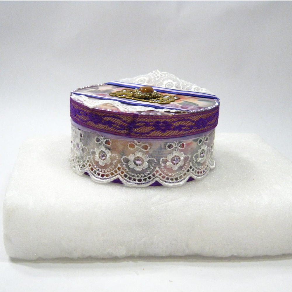 Handcrafted Keepsake Jewelry Trinket Prayer Box for Mementos Photos Desk Items - Picture 3 of 9